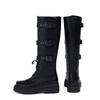 Merade Waterproof Leather Cowboy Boots: Children's & Women's Autumn Riding Boots with Thick Platform Sole