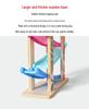 Children's Wooden Multi-Layer Racing Track Toy with Inertial Glider Cars