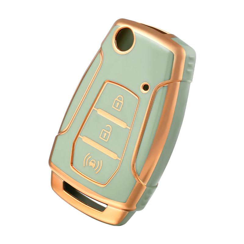 TPU Car Flip Key Case Cover Shell For SsangYong Kyron 2 Sanka Actyon Korando Tivoli 2020 Musso Korea Car Key Fob Bag Accessories