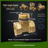 Copper Union with Inner/Outer Threads, Double Inner Thread Water Heater Connector Tee/Elbow Nipple, 46mm & 1" Thread, Different Diameters.