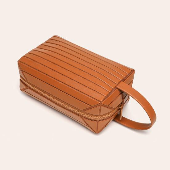 Fold Down Cosmetic Bag Portable Travel Makeup Bag Large Capacity Foldable Makeup Pouch for Easy Access Dresser Daily Use