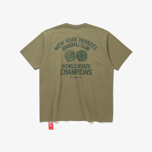 New Era New York Yankees World Series T shirT Khaki 15147498
