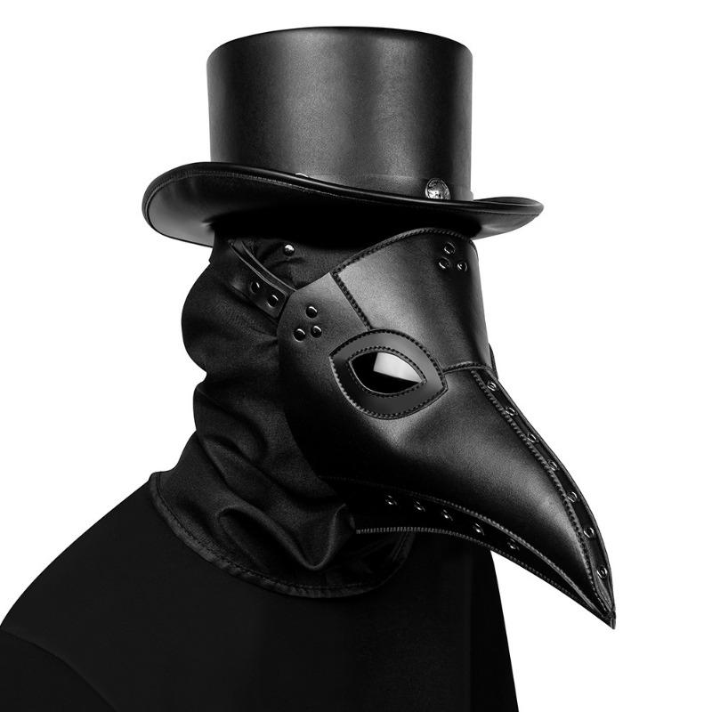 Maschera da Dottore con Becco Lungo della Peste Medievale Europea e Americana Cosplay Festival Party Copricapo Halloween Ballo di Fine Anno Oggetti di Scena per Spettacoli