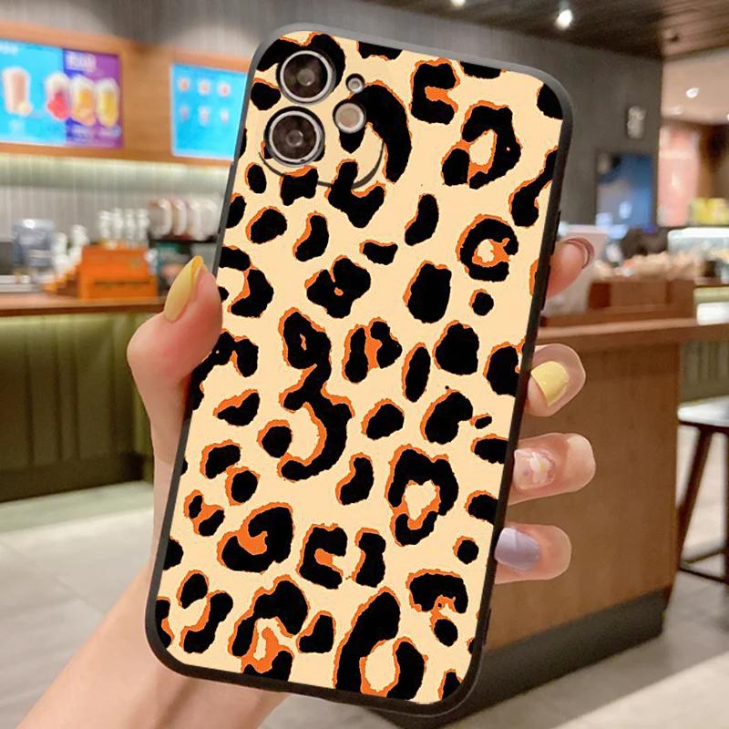 Pattern Case For Samsung Galaxy S24 S23 S21 S20 S22 FE Ultra 5G S10 S9 S8 S10E Plus Lite Leopard Silicone Shockproof Cover