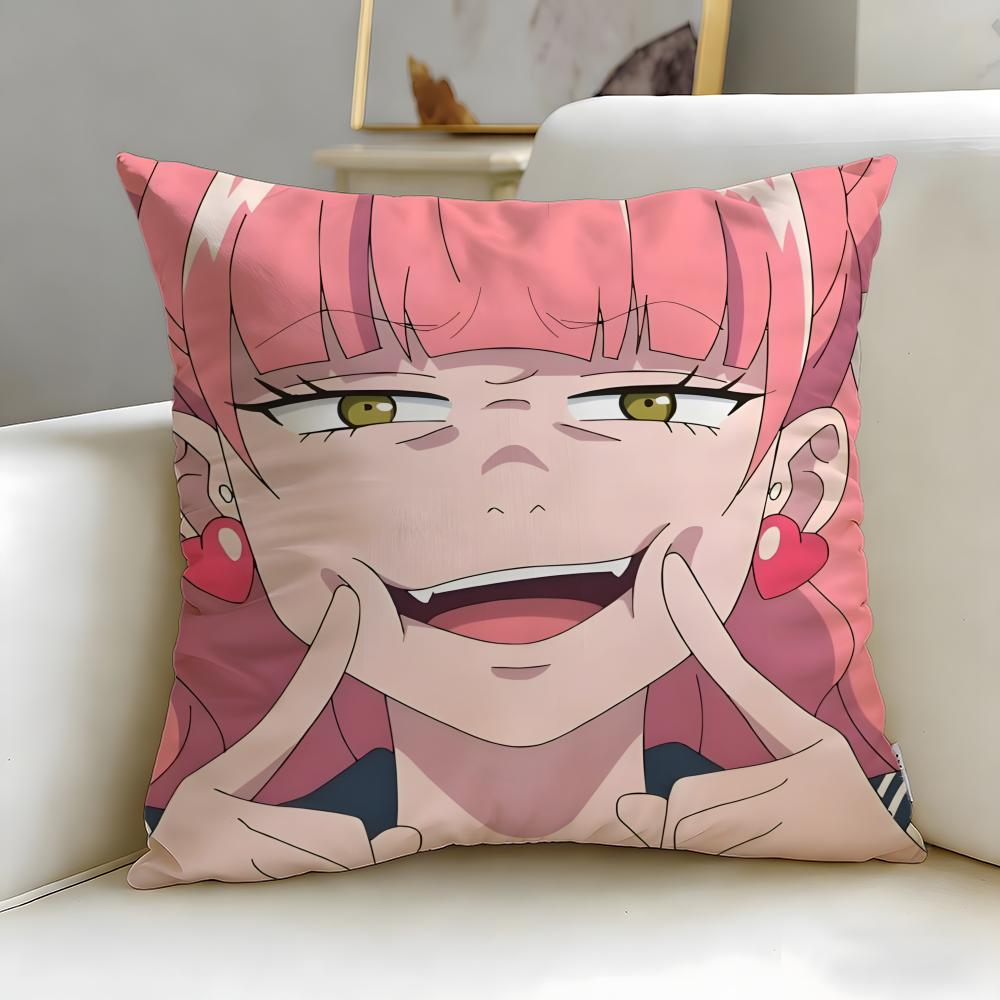 

anime You and I Are Polar Opposites Cushion Cover Soft EasyWash Pillow Case Versatile for Couch Bed Travel and Office 30X30cm