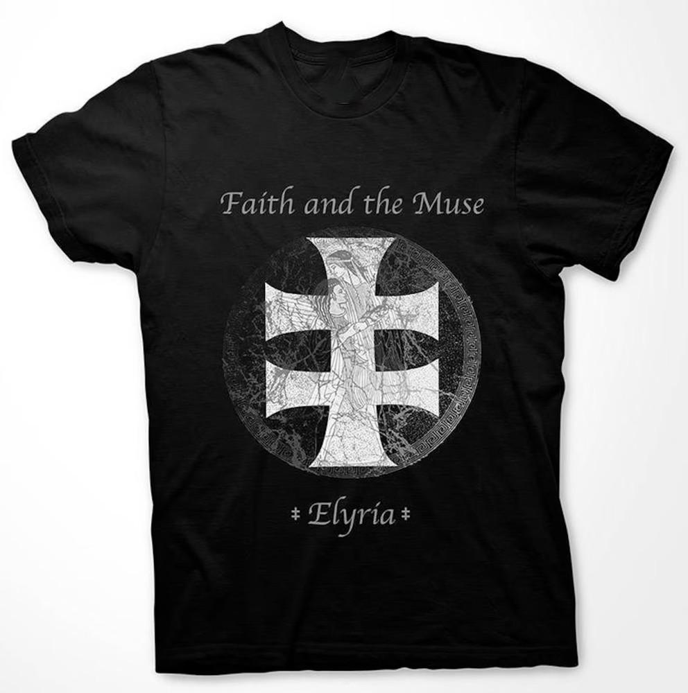 

FAITH amp; THE MUSE Elyria T-Shirt Short Sleeve Cotton Black Size S to 5XL NB786 Unisex T-Shirt M