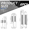 6PCS Motorcycle Kickstand Springs,Antirust Stand Side Kickstand Spring Replacement for Enhanced Stabilizing Support,3 Size Motorcycle Parts of Bike