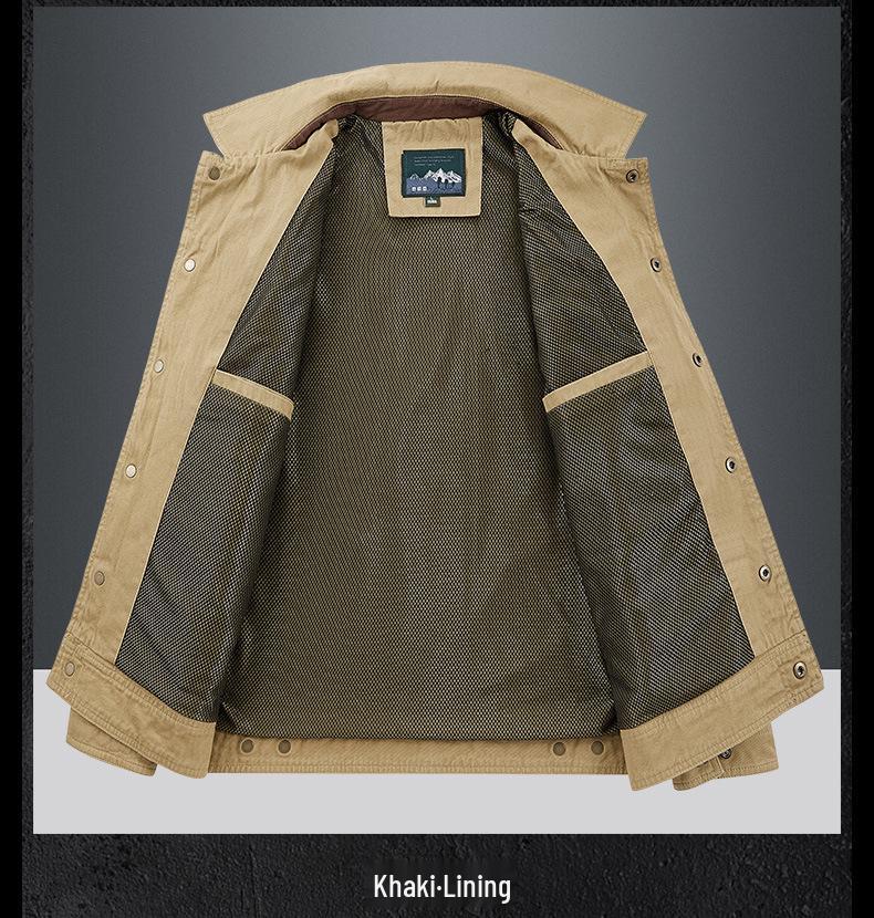 Herren Übergangsjacke in Übergröße - Frühling/Herbst Lässige Koreanische Stil Oberbekleidung