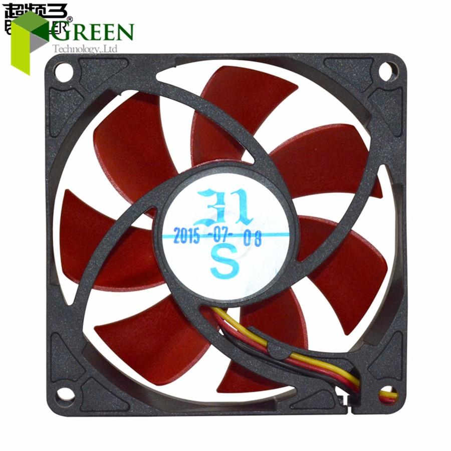 New MINI DC12V Silent 80MM  8025 80*80*25MM 8*8*2.5CM  Chassis Fan  Hydraulic Bearing Computer Case Fan 3pin
