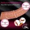 Men's Realistic Silicone Penis Extension Sleeve Adult Toy