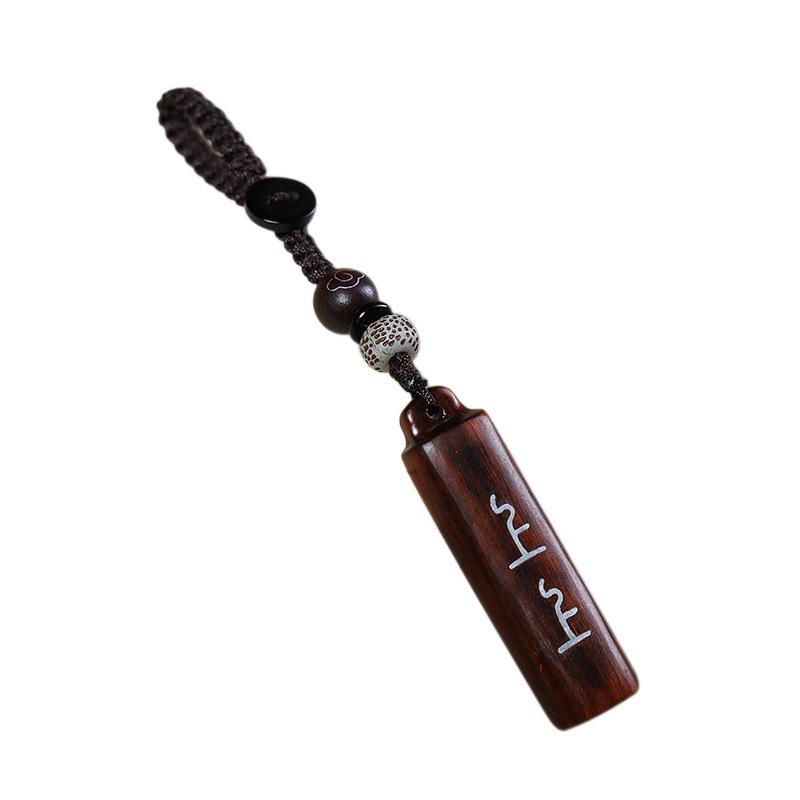 Rosewood Fortune Keyring Phone Charm: Creative Good Luck Purple Pendant for Men & Women.