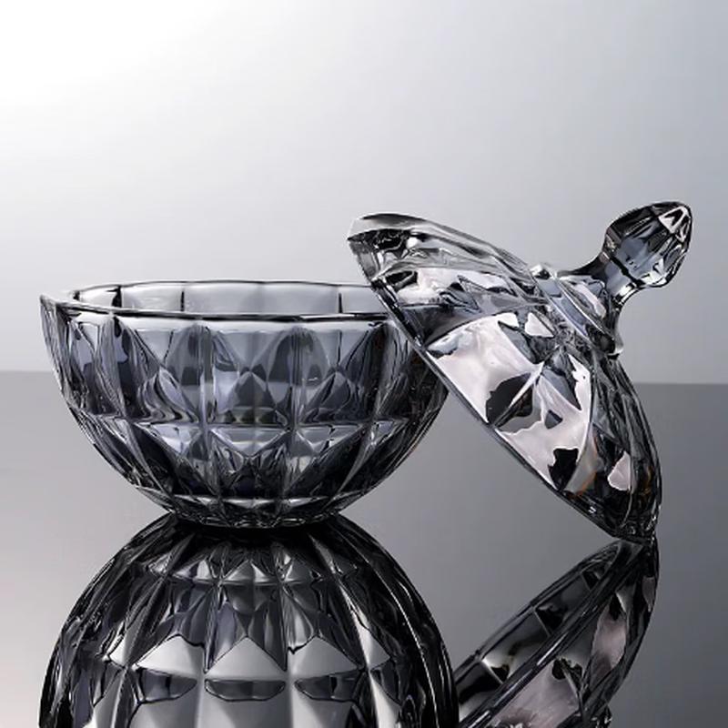 European Crystal Glass Candy Dish