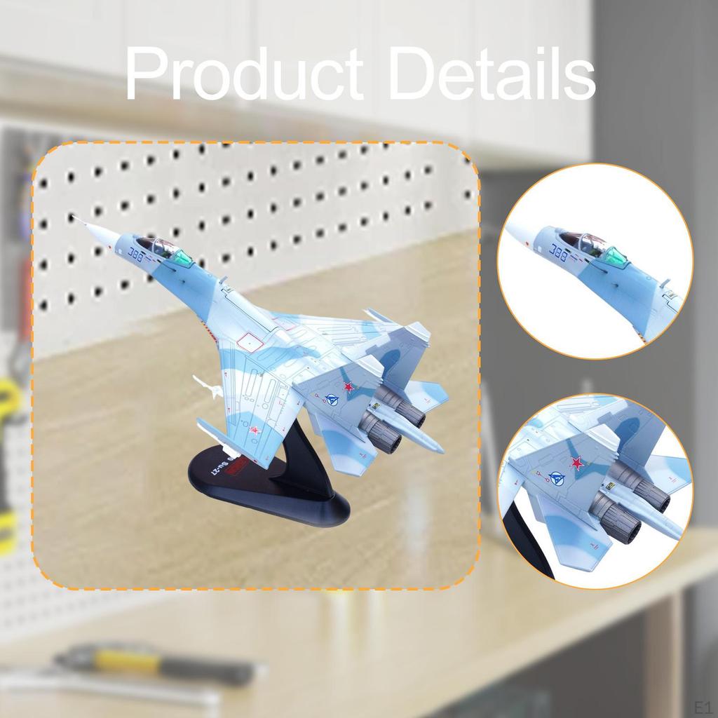 Fighter Model Aircraft Collectible Realistic Souvenir Tabletop Decoration Ornament for Office