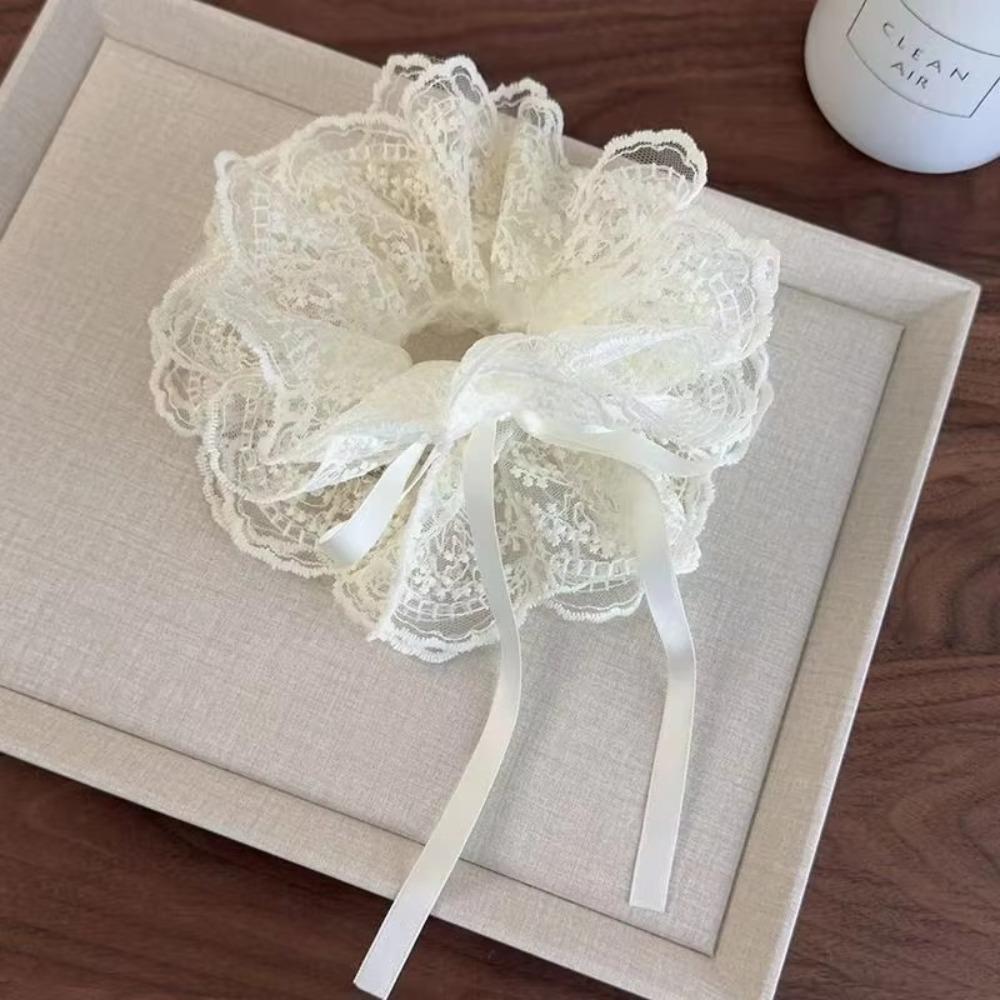 Multi-Layer Hair Bands Lace Trim Ponytail Holder Sweet Hair Ties  Girls