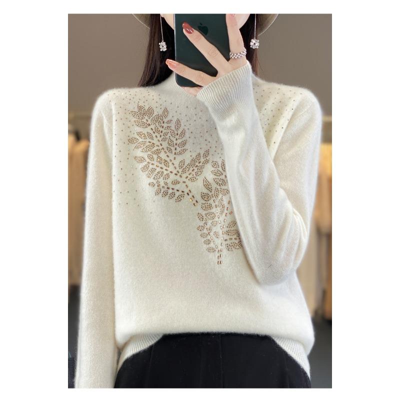 Women S Half Turtleneck Long Sleeve Knit Sweater Casual Top