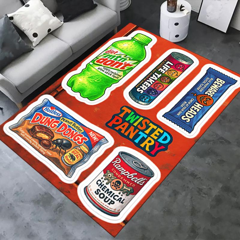 1 Stück Diät Mountain Dew, Life Takers, Twisted Pantry Büroteppich Weiches Polyester Eingangsteppich Waschen