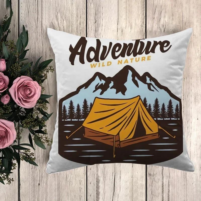 Pillow Camping Cushion Covers for Bed Pillows Car Decoration Sofa Cushions Pillowcase Decorative Pillowcases Pilow Cases