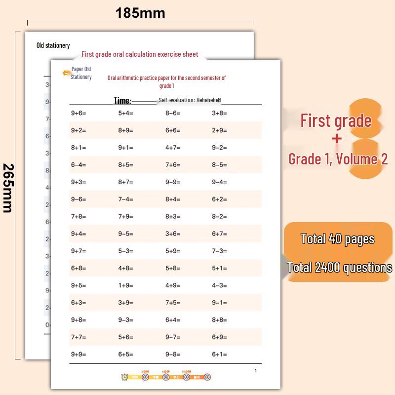 Libro di Esercizi Mentali di Matematica per la Prima Elementare: 30 Domande Giornaliere, Addizione e Sottrazione entro il 20.