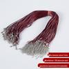 Black Leather Necklace Cord with Lobster Clasp for DIY Jewelry