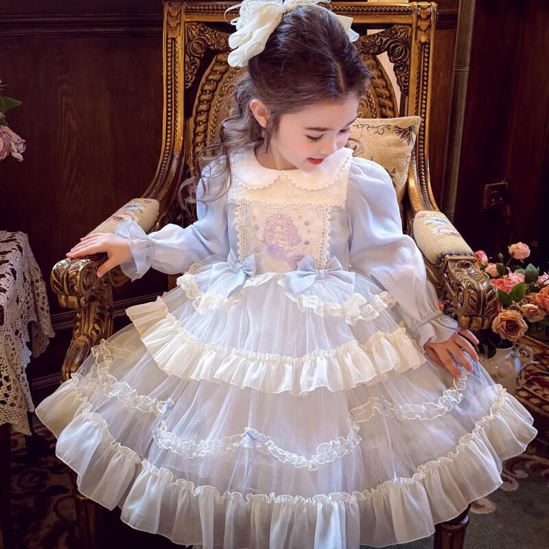 MIMIHELLO Girls  Lolita Mesh Princess Dress 140