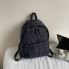 Nylon Padded Coat Backpack Solid Color Student Schoolbag Space Cotton Shoulder Bag  Outdoor
