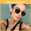 Modern Metal Frame Square Sunglasses For Men Women Uv400 Uv Protection Driving And Outdoor Wear