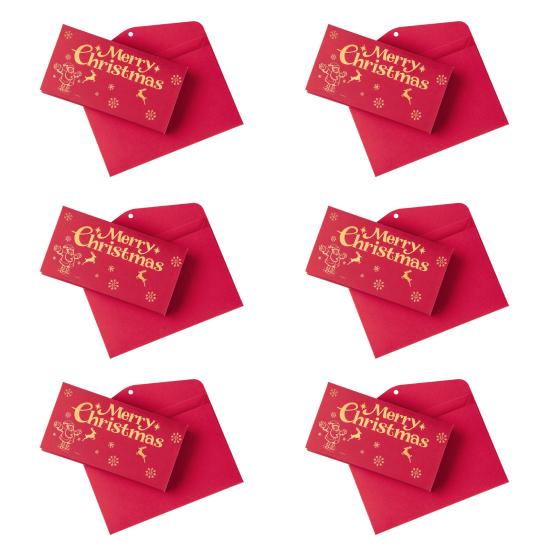 Christmas Cash Gift Envelopes with 6 Slots DIY Money Holder And Gift Card Organizer Holiday Surprise Cash Envelope for Men Women Girls Boys Kids