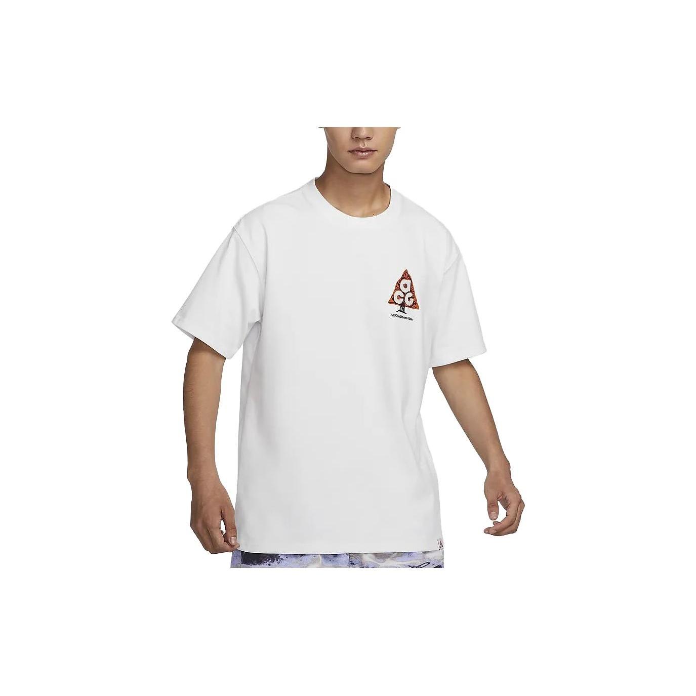 Nike ACG Wildwood Logo Short Sleeve T-Shirt White Men s FJ1132-121 S