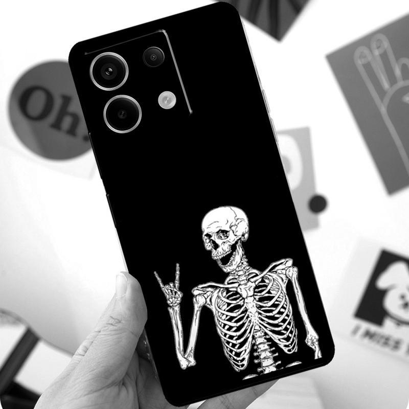 Rock and Roll Totenkopf Hülle Für Xiaomi Redmi Note 14 10 11 12 13 Pro 11S 12S Hülle Für Redmi 15 15C 13C 12C 10C 14C