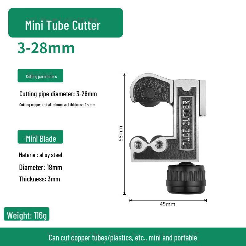 Baolian Quick Manual Pipe Cutter for Copper, Iron, Steel, Stainless Steel Pipes