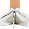 Kitchen Multi-Purpose Meat Mincer - Wooden Handle Food Masher, Sturdy for Meat, Potatoes, Chicken, Ideal for Home Kitchen and Restaurant Use