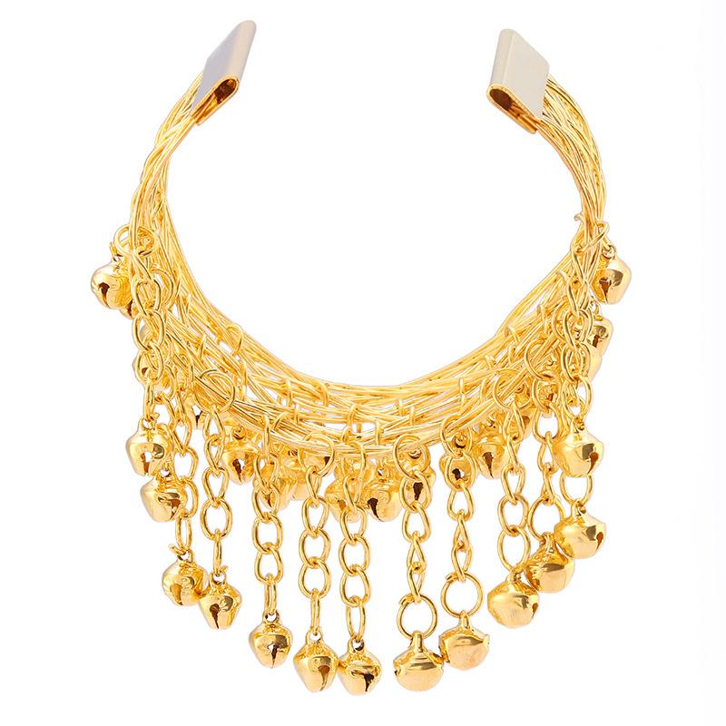 Jewelry Retro Bell Metal Arm Chain Indian Dance Bell Wristband Bracelet Accessories Arm Ornaments