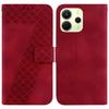 For Xiaomi Redmi Note 14 4G (164.84mm) Stand Case 7-Shaped Pattern Imprint Leather Phone Cover