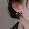 European and American Atmosphere, Fashion Flocking Leopard Print Stud Earrings, Simple Personality, Versatile Earrings, High-end Trend Earrings