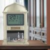 1Pcs Plastic Islamic Prayer Digital Calender Time Display Alarm Wall Clock(grey)