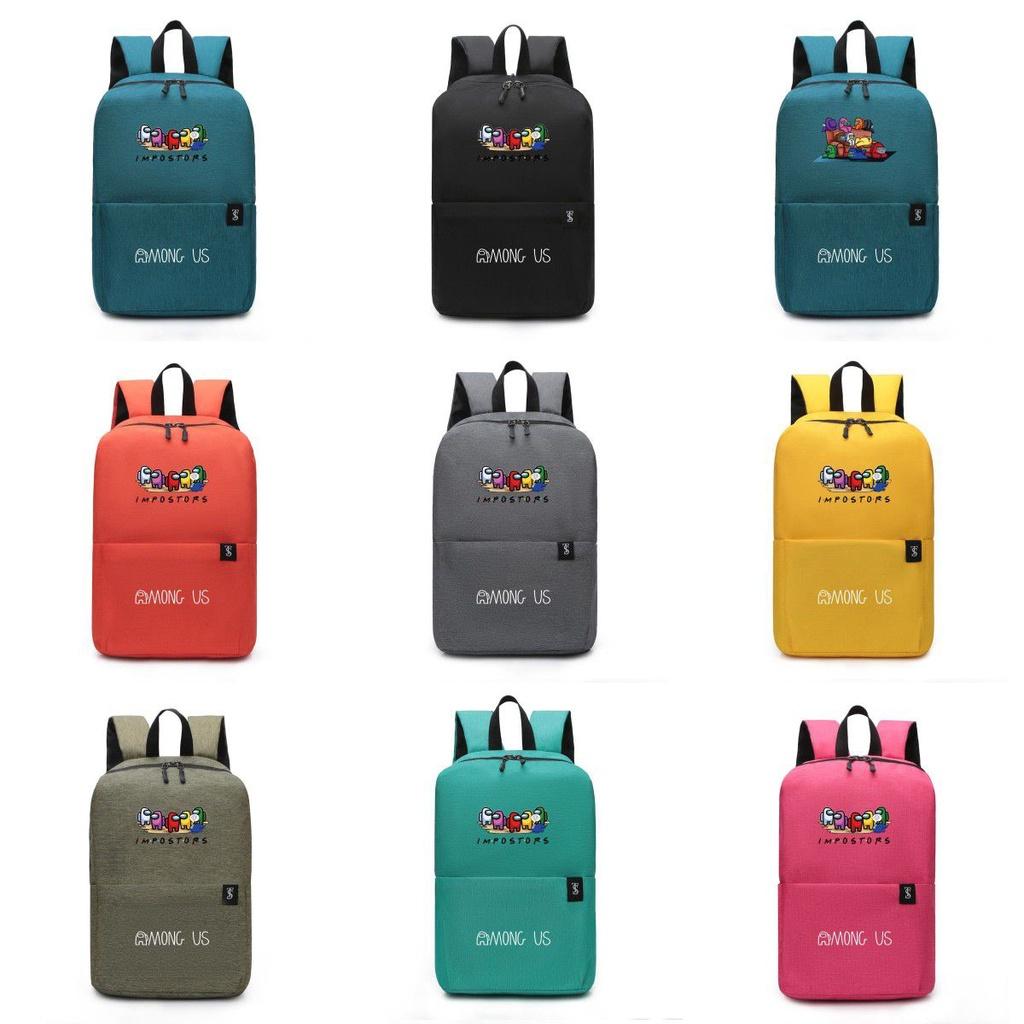 Us Among Visor Backpack Kids Rucksack Crewmate Back To School Bag Sus Impostor