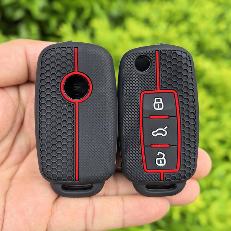 2026 Fashion Silicone Car Key Cover For VW Volkswagen Polo Tiguan Passat B5 B6 B7 Golf 4 5 6 MK6 Jetta Lavida Skoda Octavia Seat