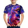 Children's Clothing Boys Tshirt Short Sleeve Girl T-Shirt 3D Cartoon Dinosaurs Casual Round Neck Tees Kids Summer Clothes Tops