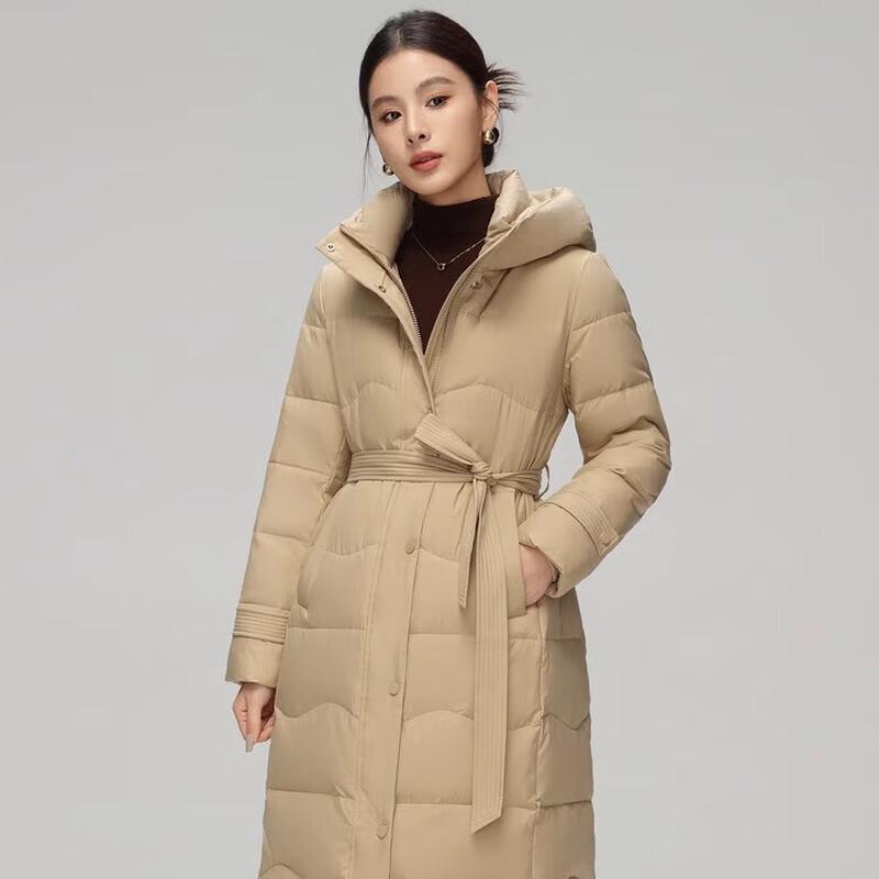 

XueZhongFei Women s 2024 Winter Long Down Jacket with Fur Collar 175/96A