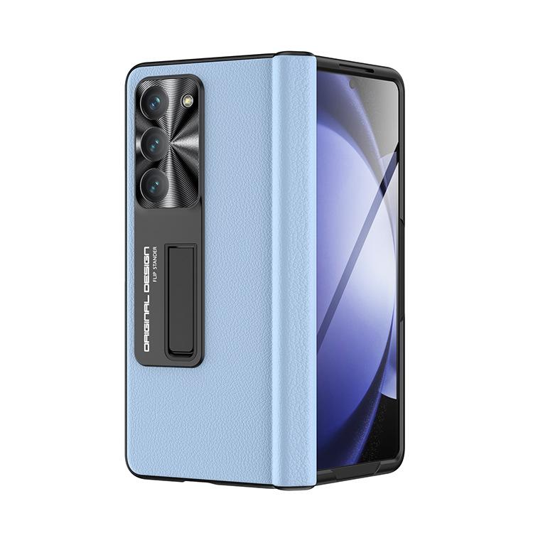 Applicable to Samsung ZFold5 mobile phone case film integrated folding screen leather case all-inclusive bracket W24 anti-drop protective case