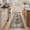 Boho Tiger Print Runner Rug Stain Resistant Non-Slip Machine Washable Kitchen Hallway Carpet Home Decor