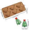 WTEMPO Multiple-Cavity DIY Silicone Christmas Molds Christmas Bow Staff & Christmas Tree Pattern Design Christmas Decorative Gifts Making Molds