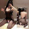 Semi-sheer Bodystocking Hollow Out Jacquard Sleeveless Mesh Bodystocking Women Sexy Clothing BDSM BodyStocking Lingerie