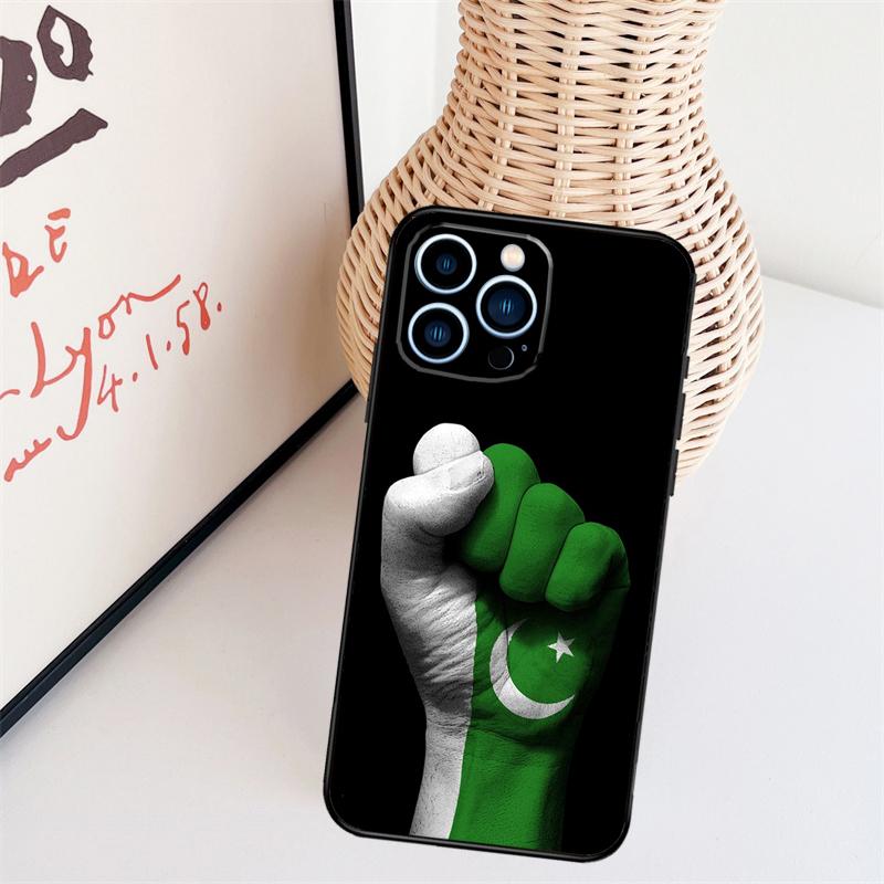 Pakistan Flag Phone Case For iPhone 16 Pro Max 15 14 13 11 12 17 Pro Max Mini 15 16 Plus 16e 17 Air Cover