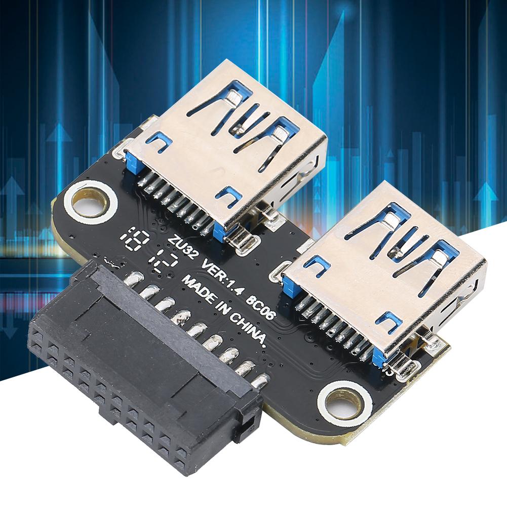 Integrovaný USB3.0 na USB Samice 19PIN 20PIN na USB Samice USB Prodlužovací Adaptér