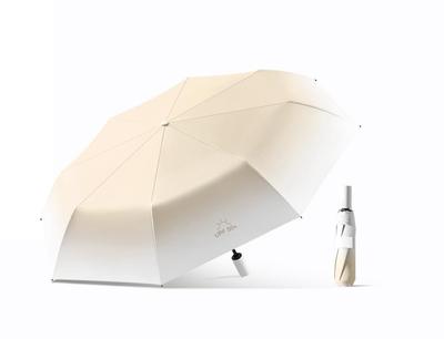 Folding Gradient Umbrella with Automatic Lightweight and Portable UV Light and Heat Blocking UPF Sun Protection and Heatstroke Prevention Day Gift and