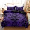 Gothic Style Skull Bedding Sets For Adults Bed Supplies Set Duvet Cover Set With Pillowcases No Filling Luxury Birthday Gifts