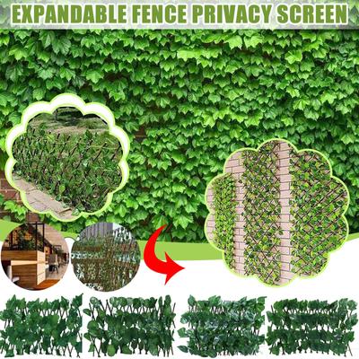 Expanding Fence Retractable Fence Screen With Plant Expandable Fence Privacy