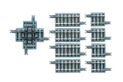 TOMIX N Gauge Crossing Rail F with Auxiliary Rail 1324 Railway Model Supplies X37-90