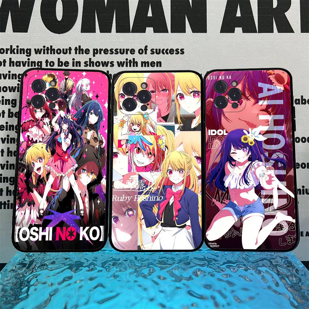 Anime Oshi No Ko Phone Case For Iphone 17 16 15 16e 14 13 12 11 Pro Max Plus Case Cover Coque